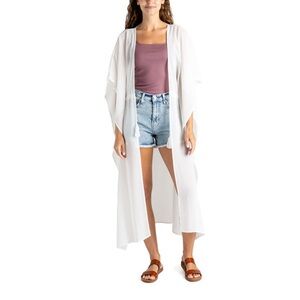 White Women's Riviera Wrap Swim Cover-Up